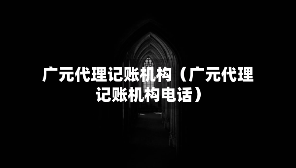 廣元代理記賬機(jī)構(gòu)（廣元代理記賬機(jī)構(gòu)電話）