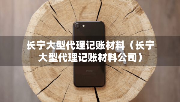 長寧大型代理記賬材料（長寧大型代理記賬材料公司）