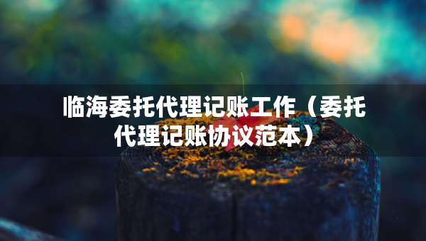 臨海委托代理記賬工作（委托代理記賬協(xié)議范本）