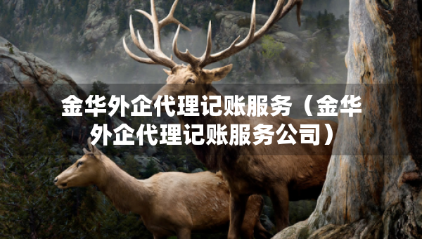 金華外企代理記賬服務（金華外企代理記賬服務公司）