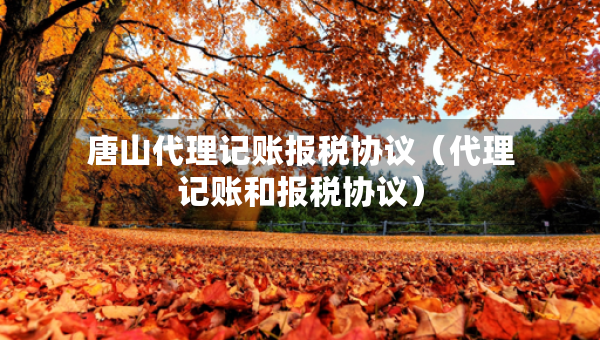 唐山代理記賬報稅協(xié)議（代理記賬和報稅協(xié)議）