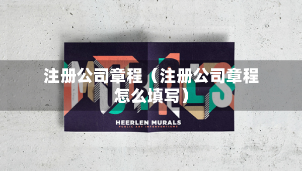 注冊(cè)公司章程（注冊(cè)公司章程怎么填寫(xiě)）