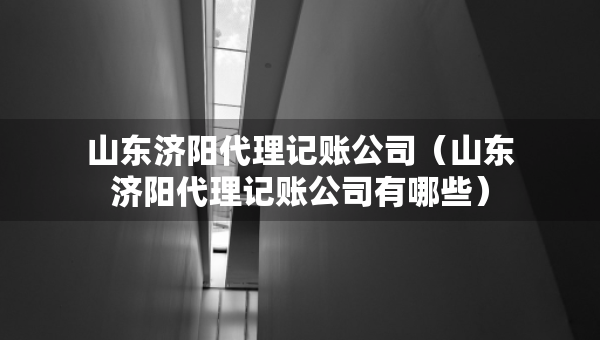山東濟陽代理記賬公司（山東濟陽代理記賬公司有哪些）