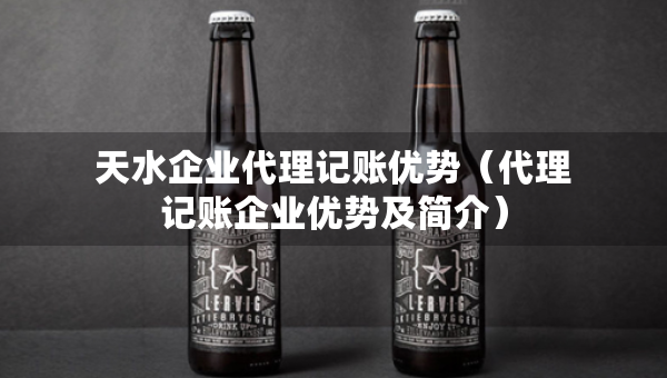 天水企業(yè)代理記賬優(yōu)勢(shì)（代理記賬企業(yè)優(yōu)勢(shì)及簡(jiǎn)介）