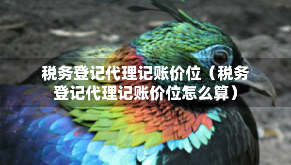稅務登記代理記賬價位（稅務登記代理記賬價位怎么算）
