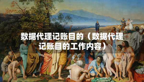 數(shù)據(jù)代理記賬目的（數(shù)據(jù)代理記賬目的工作內(nèi)容）