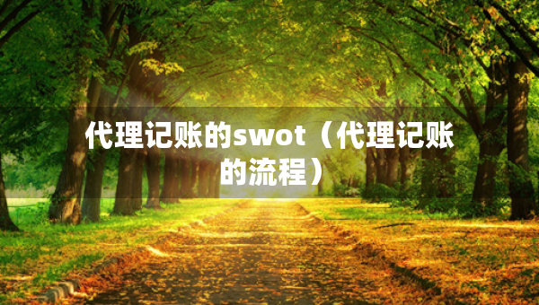 代理記賬的swot（代理記賬的流程）