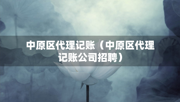中原區(qū)代理記賬（中原區(qū)代理記賬公司招聘）