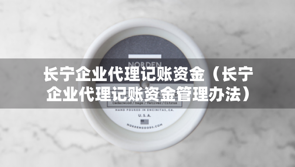 長寧企業(yè)代理記賬資金（長寧企業(yè)代理記賬資金管理辦法）