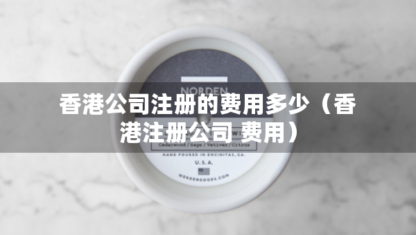 香港公司注冊的費用多少（香港注冊公司 費用）