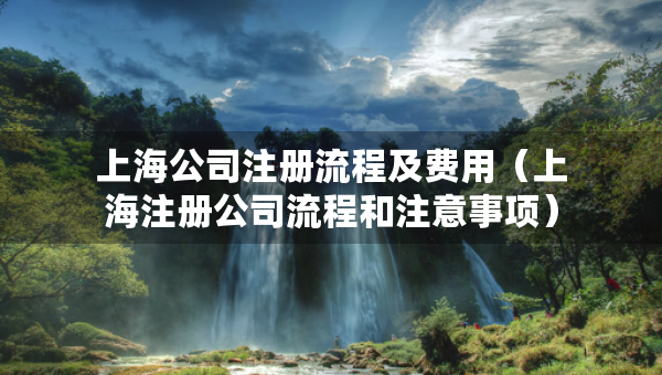 上海公司注冊(cè)流程及費(fèi)用（上海注冊(cè)公司流程和注意事項(xiàng)）