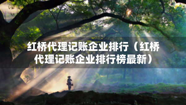 紅橋代理記賬企業(yè)排行（紅橋代理記賬企業(yè)排行榜最新）