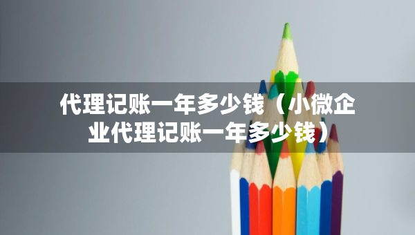 代理記賬一年多少錢（小微企業(yè)代理記賬一年多少錢）