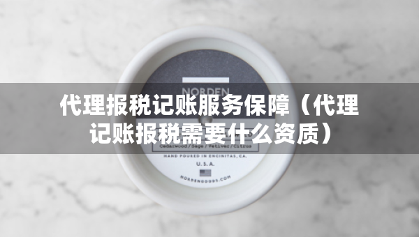 代理報稅記賬服務(wù)保障（代理記賬報稅需要什么資質(zhì)）