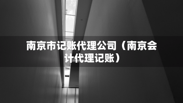 南京市記賬代理公司（南京會計代理記賬）