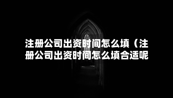 注冊公司出資時(shí)間怎么填（注冊公司出資時(shí)間怎么填合適呢）