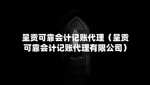 呈貢可靠會計記賬代理（呈貢可靠會計記賬代理有限公司）