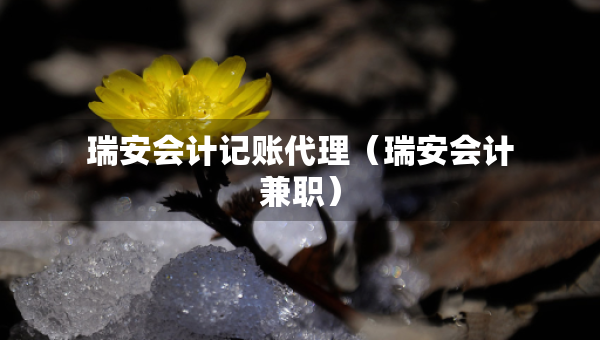 瑞安會計記賬代理（瑞安會計兼職）
