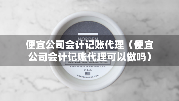 便宜公司會(huì)計(jì)記賬代理（便宜公司會(huì)計(jì)記賬代理可以做嗎）