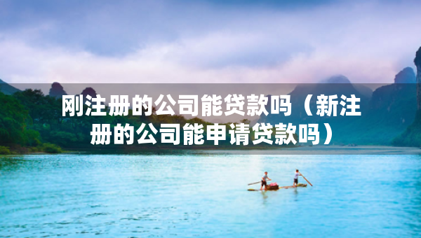 剛注冊的公司能貸款嗎（新注冊的公司能申請貸款嗎）