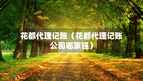 花都代理記賬（花都代理記賬公司哪家強(qiáng)）