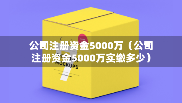 公司注冊(cè)資金5000萬(wàn)（公司注冊(cè)資金5000萬(wàn)實(shí)繳多少）