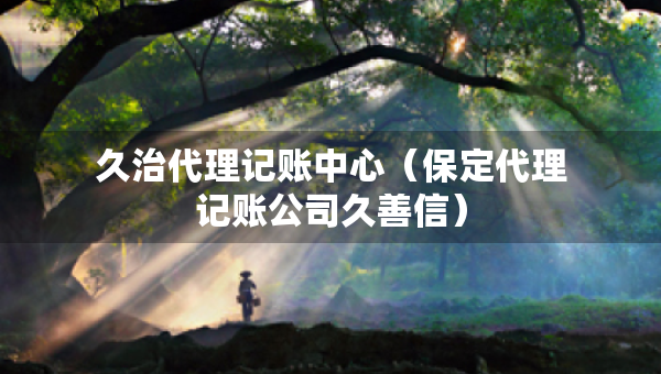 久治代理記賬中心（保定代理記賬公司久善信）