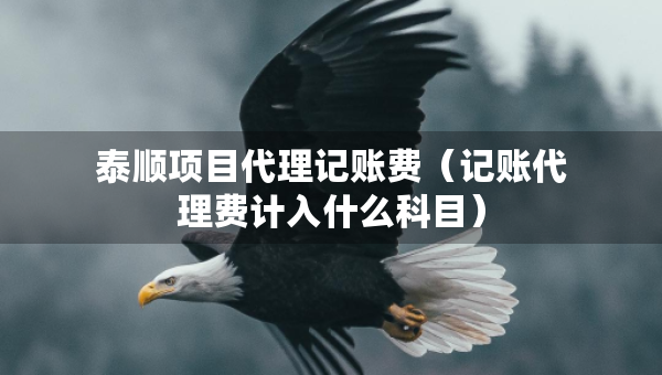 泰順項(xiàng)目代理記賬費(fèi)（記賬代理費(fèi)計(jì)入什么科目）