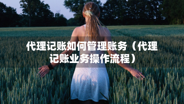 代理記賬如何管理賬務(wù)（代理記賬業(yè)務(wù)操作流程）