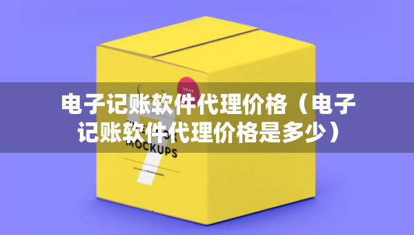 電子記賬軟件代理價格（電子記賬軟件代理價格是多少）