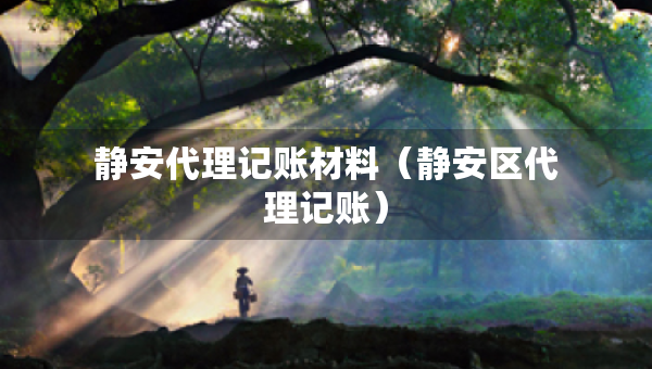 靜安代理記賬材料（靜安區(qū)代理記賬）