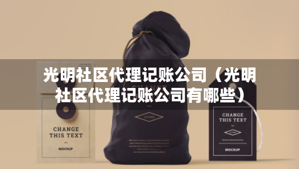 光明社區(qū)代理記賬公司（光明社區(qū)代理記賬公司有哪些）
