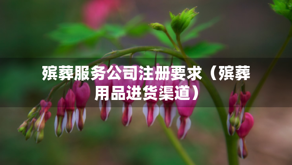 殯葬服務公司注冊要求（殯葬用品進貨渠道）