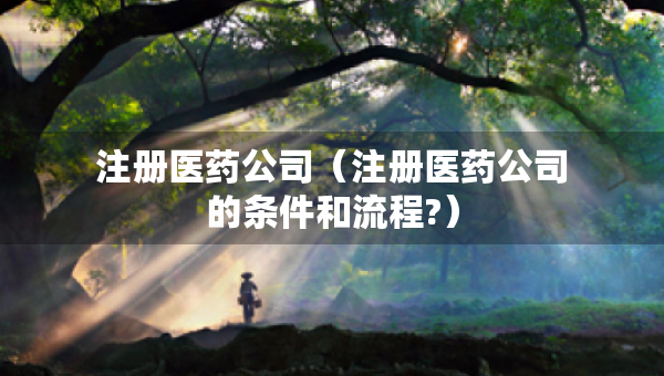 注冊醫(yī)藥公司（注冊醫(yī)藥公司的條件和流程?）