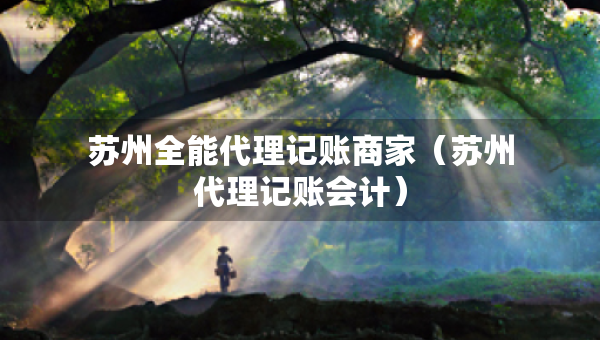 蘇州全能代理記賬商家（蘇州代理記賬會計）