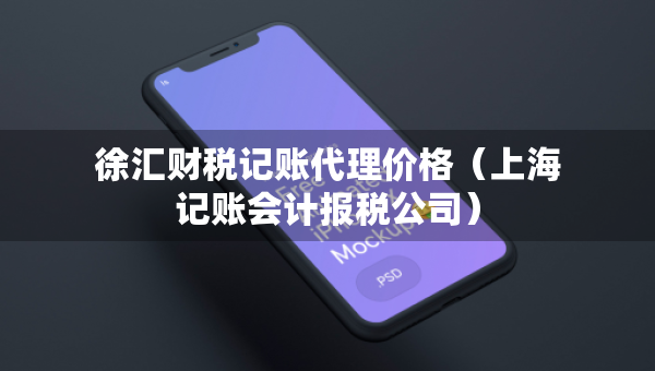 徐匯財(cái)稅記賬代理價(jià)格（上海記賬會(huì)計(jì)報(bào)稅公司）