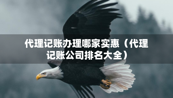 代理記賬辦理哪家實(shí)惠（代理記賬公司排名大全）