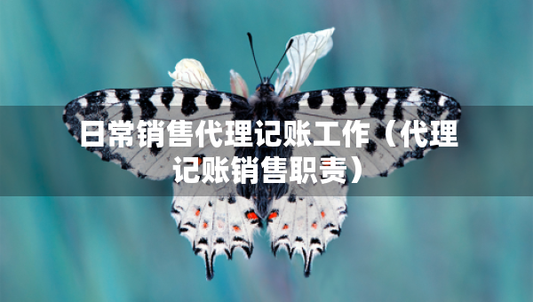 日常銷售代理記賬工作（代理記賬銷售職責(zé)）