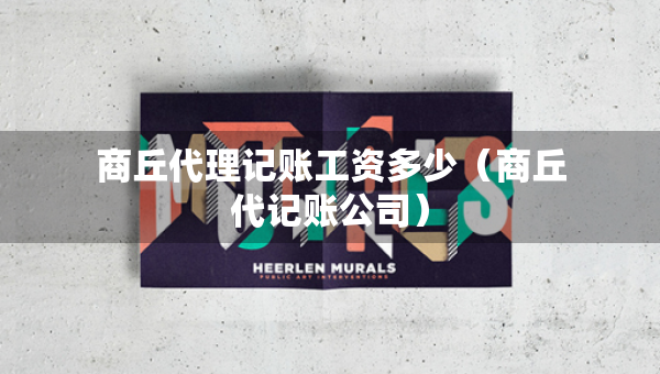 商丘代理記賬工資多少（商丘代記賬公司）