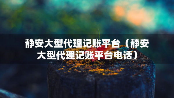 靜安大型代理記賬平臺(靜安大型代理記賬平臺電話) 靜安大型代理記賬平臺(靜安大型代理記賬平臺電話)