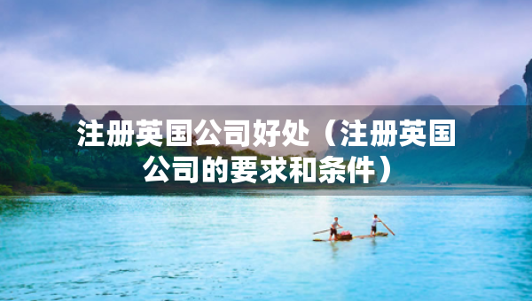 注冊英國公司好處（注冊英國公司的要求和條件）