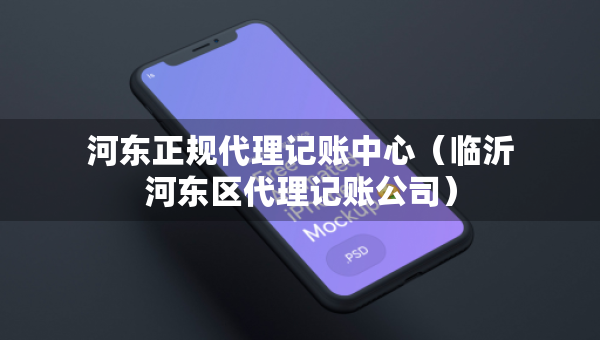 河?xùn)|正規(guī)代理記賬中心（臨沂河?xùn)|區(qū)代理記賬公司）