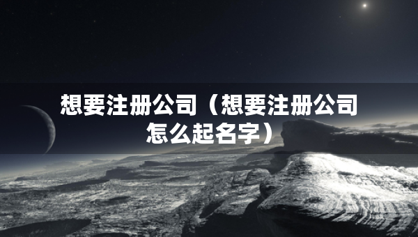 想要注冊(cè)公司（想要注冊(cè)公司怎么起名字）