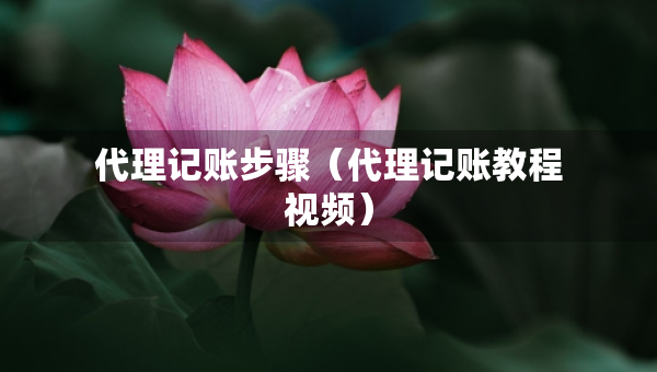 代理記賬步驟(代理記賬教程視頻) 代理記賬步驟(代理記賬教程視頻)