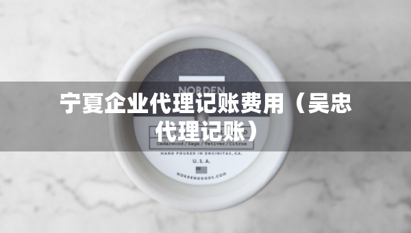 寧夏企業(yè)代理記賬費用（吳忠代理記賬）