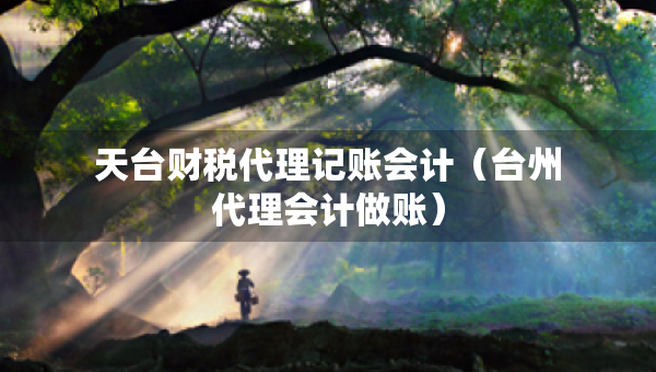 天臺財(cái)稅代理記賬會(huì)計(jì)（臺州代理會(huì)計(jì)做賬）