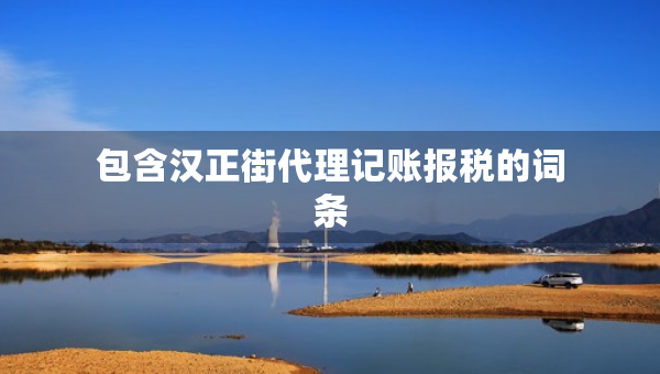 包含漢正街代理記賬報(bào)稅的詞條