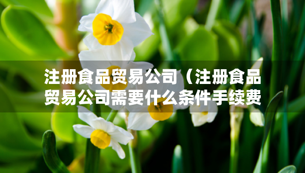 注冊(cè)食品貿(mào)易公司（注冊(cè)食品貿(mào)易公司需要什么條件手續(xù)費(fèi)）