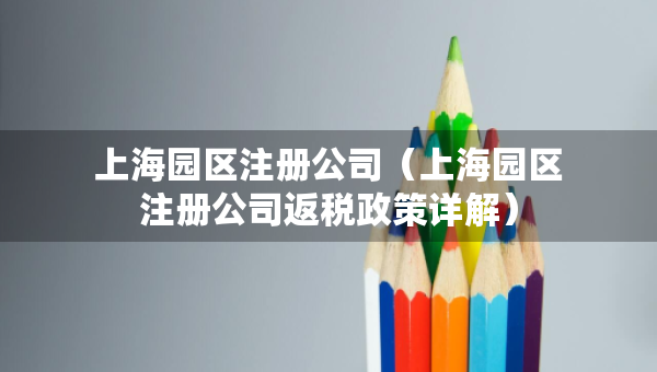 上海園區(qū)注冊公司（上海園區(qū)注冊公司返稅政策詳解）
