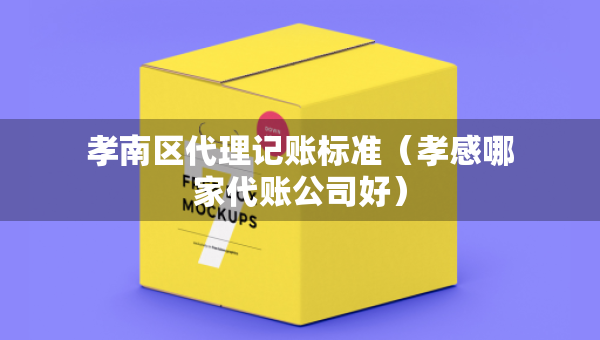 孝南區(qū)代理記賬標(biāo)準(zhǔn)（孝感哪家代賬公司好）